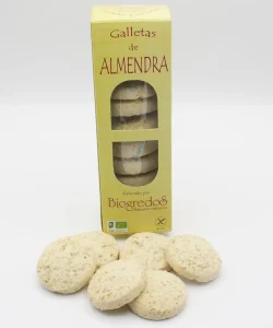galletas de almendra sin gluten en caja y sueltas