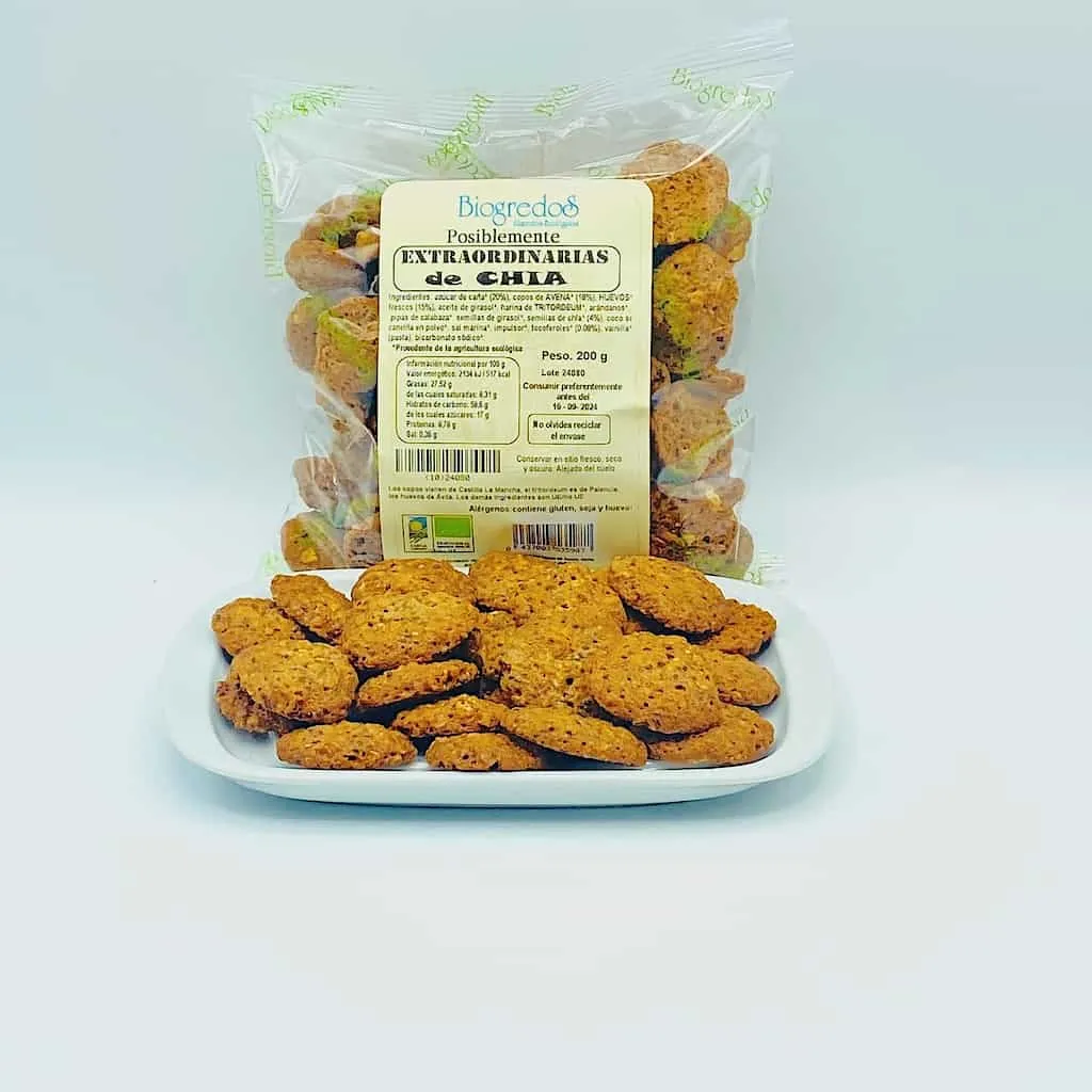 Galletas con Chía Ecológicas Biogredos de 200 g