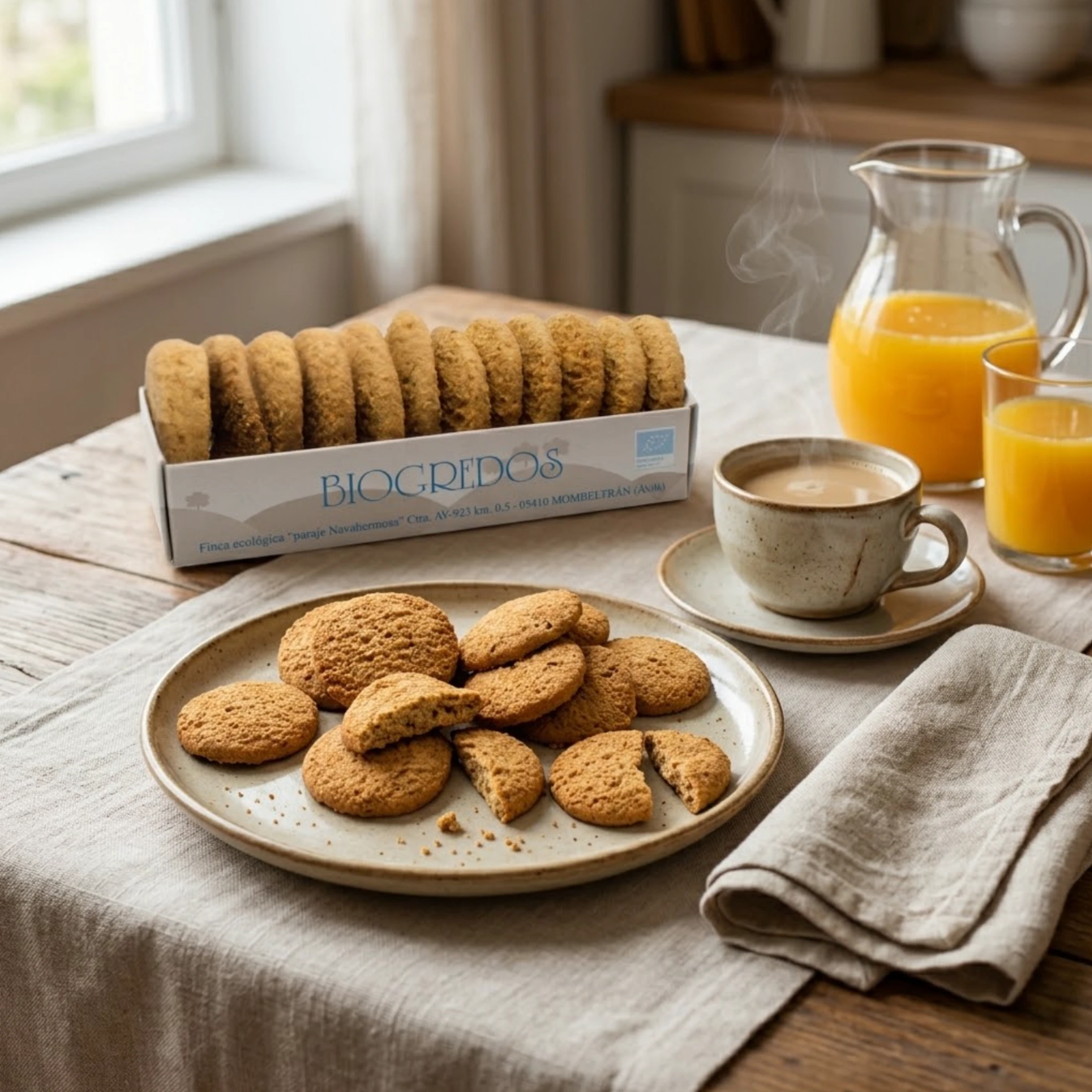 Galletas integrales de Trigo Espelta ecológicas Biogredos
