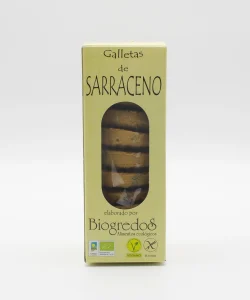 galletas de sarraceno ecológicas sin gluten envasadas en caja
