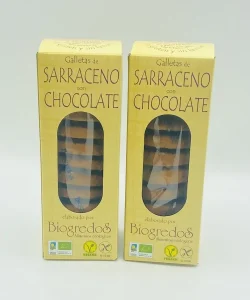 galletas de sarraceno con chocolate ecológicas y sin gluten