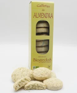 galletas de almendra ecológicas en caja y sueltas