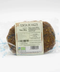 torta de higos con almendras ecológica de Biogredos envasada